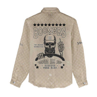 Baby Boomers Women Casual Shirt The Badass Generation Retro Style - Wonder Print Shop