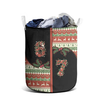 Western Yoke Laundry Basket Funny Six Seven Christmas - Wonder Print Shop