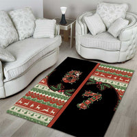 Western Yoke Area Rug Funny Six Seven Christmas - Wonder Print Shop