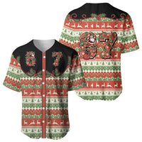 Western Yoke Baseball Jersey Funny Six Seven Christmas - Wonder Print Shop