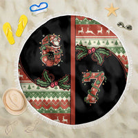 Western Yoke Beach Blanket Funny Six Seven Christmas - Wonder Print Shop