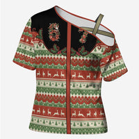 Western Yoke Cross Shoulder Shirt Funny Six Seven Christmas - Wonder Print Shop