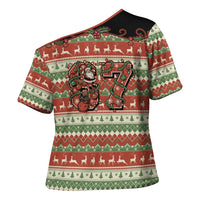 Western Yoke Cross Shoulder Shirt Funny Six Seven Christmas - Wonder Print Shop