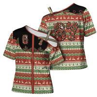 Western Yoke Cross Shoulder Shirt Funny Six Seven Christmas - Wonder Print Shop