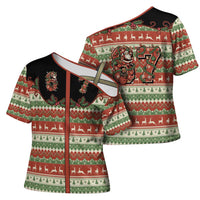 Western Yoke Cross Shoulder Shirt Funny Six Seven Christmas - Wonder Print Shop