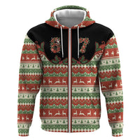 Western Yoke Hoodie Funny Six Seven Christmas - Wonder Print Shop