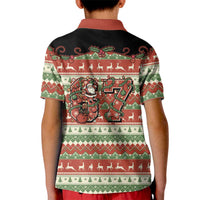 Western Yoke Kid Polo Shirt Funny Six Seven Christmas - Wonder Print Shop