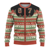 Western Yoke Ugly Christmas Sweater Six Seven Christmas - Wonder Print Shop