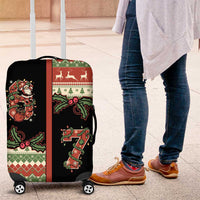 Western Yoke Luggage Cover Funny Six Seven Christmas - Wonder Print Shop