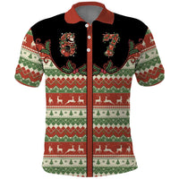 Western Yoke Polo Shirt Funny Six Seven Christmas - Wonder Print Shop