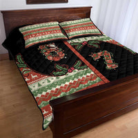 Western Yoke Quilt Bed Set Funny Six Seven Christmas - Wonder Print Shop