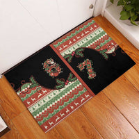 Western Yoke Rubber Doormat Funny Six Seven Christmas - Wonder Print Shop