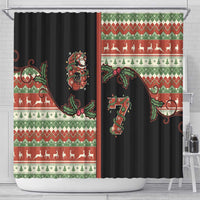 Western Yoke Shower Curtain Funny Six Seven Christmas - Wonder Print Shop
