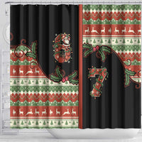 Western Yoke Shower Curtain Funny Six Seven Christmas - Wonder Print Shop