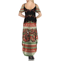 Western Yoke Summer Maxi Dress Funny Six Seven Christmas - Wonder Print Shop