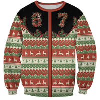 Western Yoke Sweatshirt Funny Six Seven Christmas - Wonder Print Shop