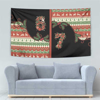 Western Yoke Tapestry Funny Six Seven Christmas - Wonder Print Shop