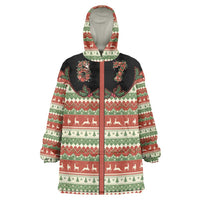 Western Yoke Wearable Blanket Hoodie Funny Six Seven Christmas - Wonder Print Shop