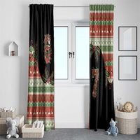 Western Yoke Window Curtain Funny Six Seven Christmas - Wonder Print Shop