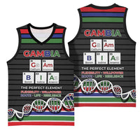 Gambia Basketball Jersey Perfect Periodic Element Of African - Wonder Print Shop