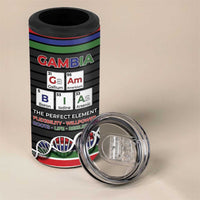 Gambia 4 in 1 Can Cooler Tumbler Perfect Periodic Element Of African - Wonder Print Shop