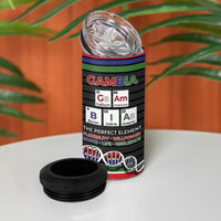 Gambia 4 in 1 Can Cooler Tumbler Perfect Periodic Element Of African - Wonder Print Shop