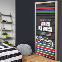 Gambia Door Cover Perfect Periodic Element Of African - Wonder Print Shop