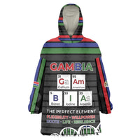 Gambia Kid Wearable Blanket Hoodie Perfect Periodic Element Of African - Wonder Print Shop