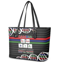 Gambia Leather Tote Bag Perfect Periodic Element Of African - Wonder Print Shop