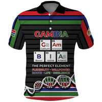 Gambia Polo Shirt Perfect Periodic Element Of African - Wonder Print Shop