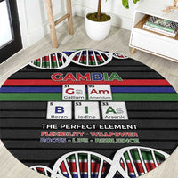 Gambia Round Carpet Perfect Periodic Element Of African - Wonder Print Shop
