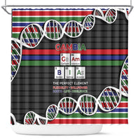 Gambia Shower Curtain Perfect Periodic Element Of African - Wonder Print Shop