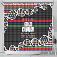 Gambia Shower Curtain Perfect Periodic Element Of African - Wonder Print Shop
