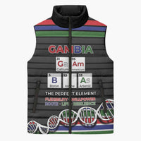 Gambia Sleeveless Puffer Jacket Perfect Periodic Element Of African - Wonder Print Shop