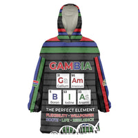 Gambia Wearable Blanket Hoodie Perfect Periodic Element Of African - Wonder Print Shop