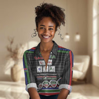 Gambia Women Casual Shirt Perfect Periodic Element Of African - Wonder Print Shop