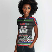 Gambia Women Polo Shirt Perfect Periodic Element Of African - Wonder Print Shop