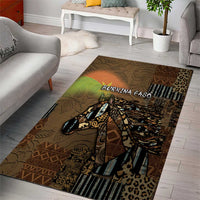 Burkina Faso Area Rug African Tribal Horse Patchwork Style - Wonder Print Shop
