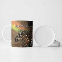 Personalized Burkina Faso Ceramic Mug African Tribal Horse Patchwork Style - Wonder Print Shop