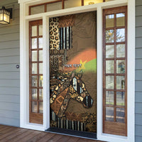 Personalized Burkina Faso Door Cover African Tribal Horse Patchwork Style - Wonder Print Shop