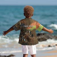 Personalized Burkina Faso Kid Hawaiian Shirt African Tribal Horse Patchwork Style - Wonder Print Shop
