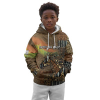 Personalized Burkina Faso Kid Hoodie African Tribal Horse Patchwork Style - Wonder Print Shop