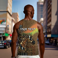 Personalized Burkina Faso Men Tank Top African Tribal Horse Patchwork Style - Wonder Print Shop