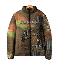 Personalized Burkina Faso Padded Jacket African Tribal Horse Patchwork Style - Wonder Print Shop