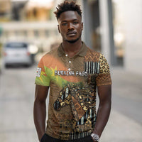 Personalized Burkina Faso Polo Shirt African Tribal Horse Patchwork Style - Wonder Print Shop
