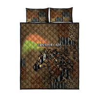 Burkina Faso Quilt Bed Set African Tribal Horse Patchwork Style - Wonder Print Shop