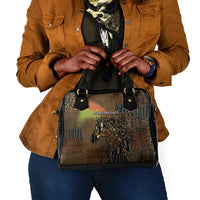 Burkina Faso Shoulder Handbag African Tribal Horse Patchwork Style - Wonder Print Shop