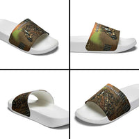 Burkina Faso Slide Sandals African Tribal Horse Patchwork Style - Wonder Print Shop