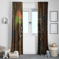 Burkina Faso Window Curtain African Tribal Horse Patchwork Style - Wonder Print Shop