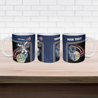 Custom Volleyball Ceramic Mug Astronaut Cosmic Spiker